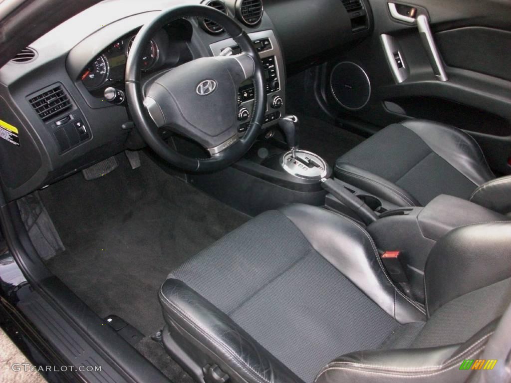 2007 Tiburon GT - Black Pearl / Black photo #11