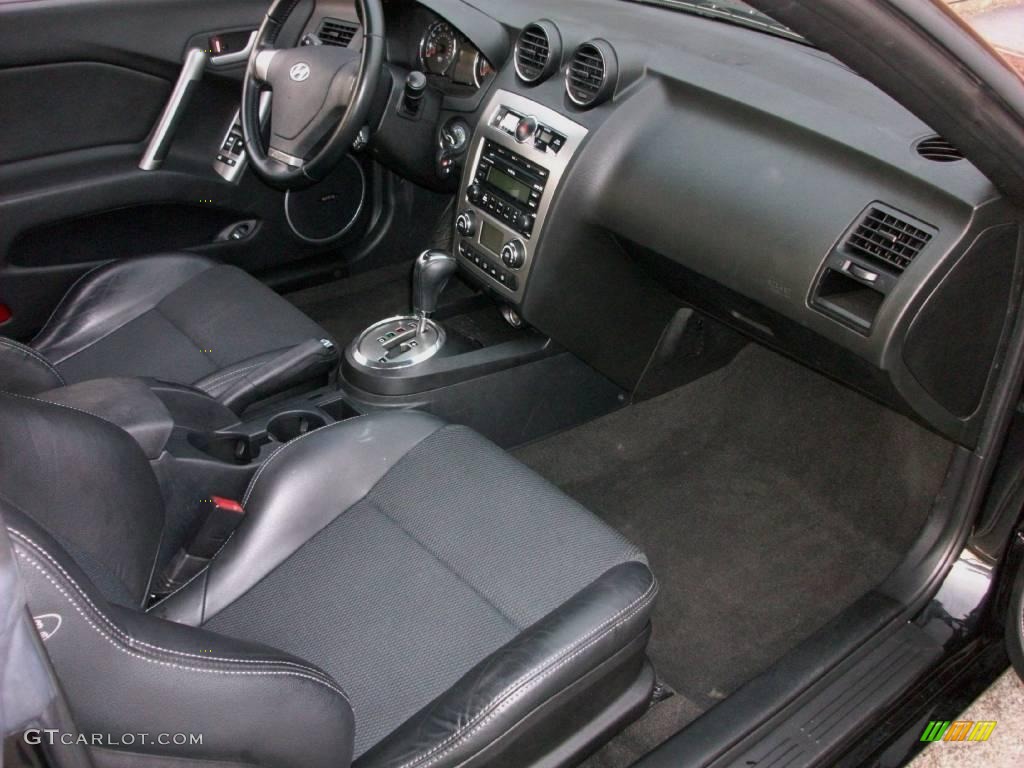2007 Tiburon GT - Black Pearl / Black photo #18