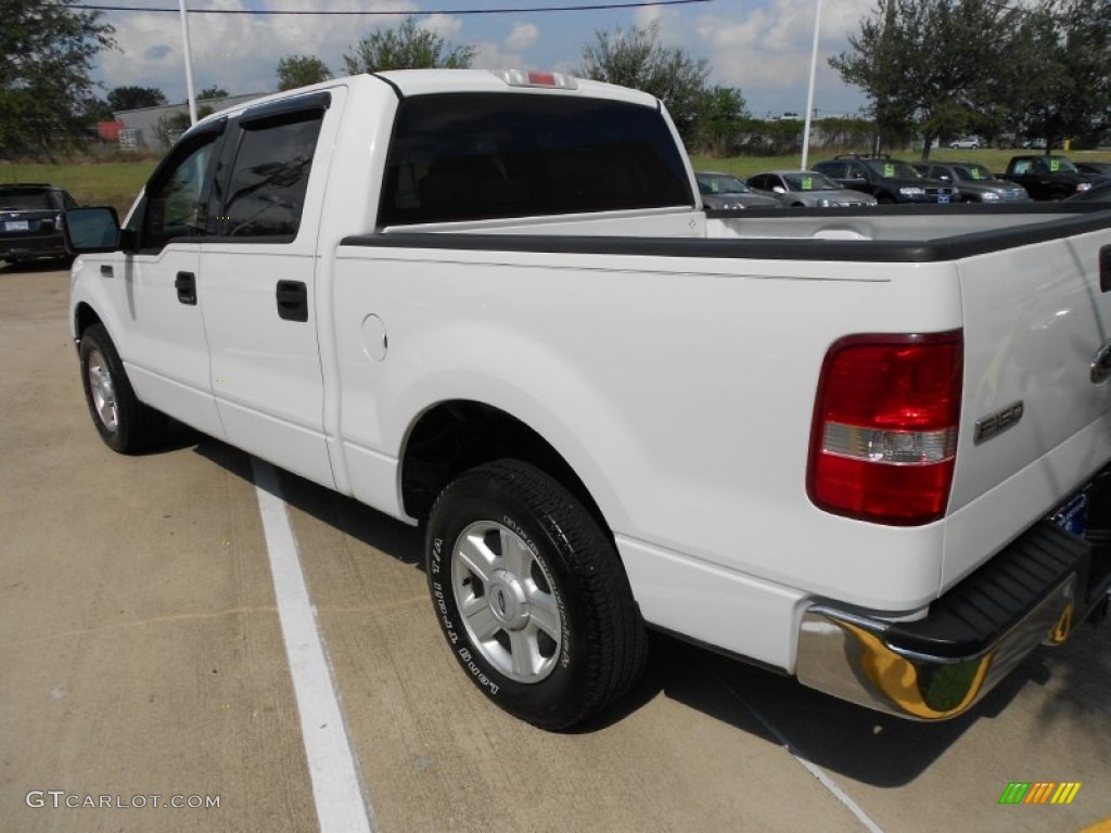 2004 F150 XLT SuperCrew - Oxford White / Tan photo #5