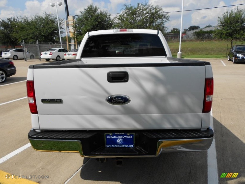 2004 F150 XLT SuperCrew - Oxford White / Tan photo #6