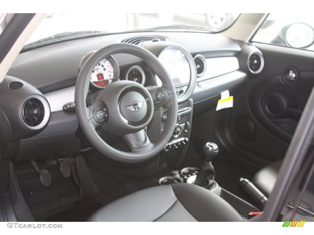 Carbon Black Interior 2012 Mini Cooper Hardtop Photo #54642090