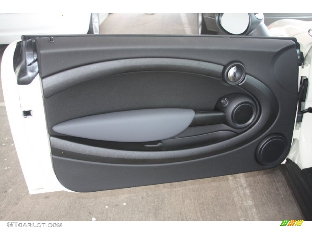 2012 Mini Cooper Hardtop Carbon Black Door Panel Photo #54642111