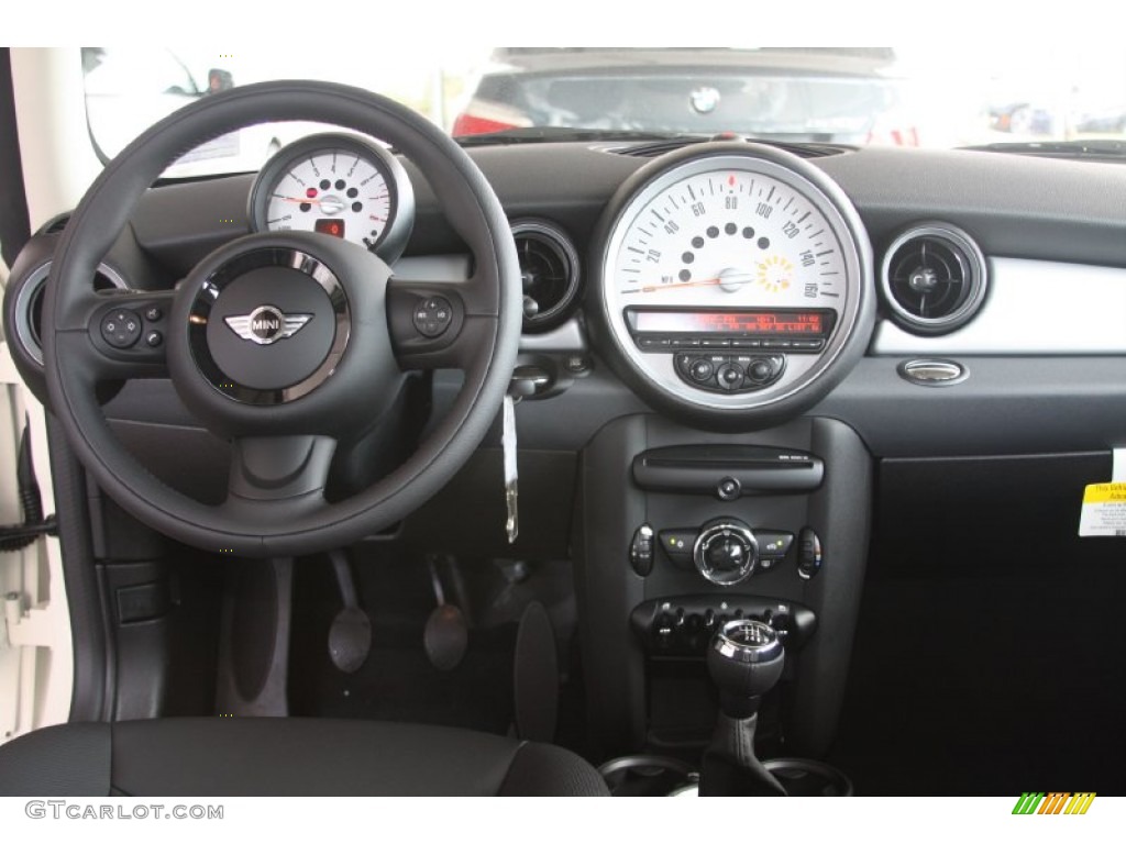 2012 Mini Cooper Hardtop Carbon Black Dashboard Photo #54642207