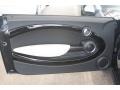 Punch Carbon Black Leather 2012 Mini Cooper Coupe Door Panel