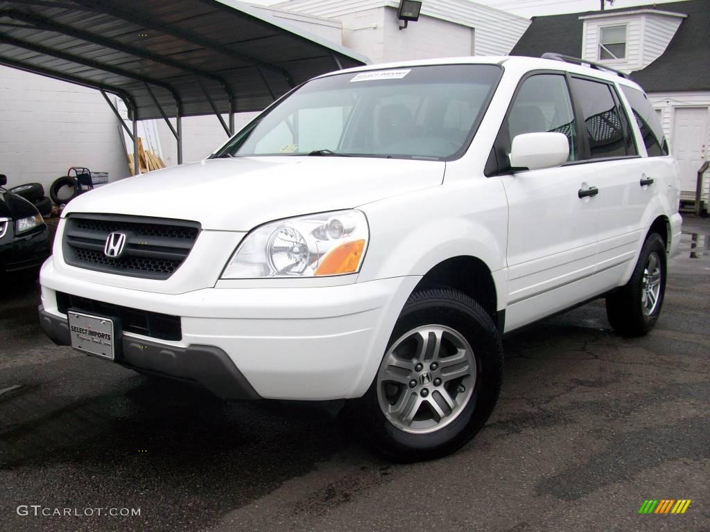 2005 Pilot EX 4WD - Taffeta White / Gray photo #1