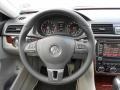 Moonrock Gray 2012 Volkswagen Passat V6 SEL Steering Wheel