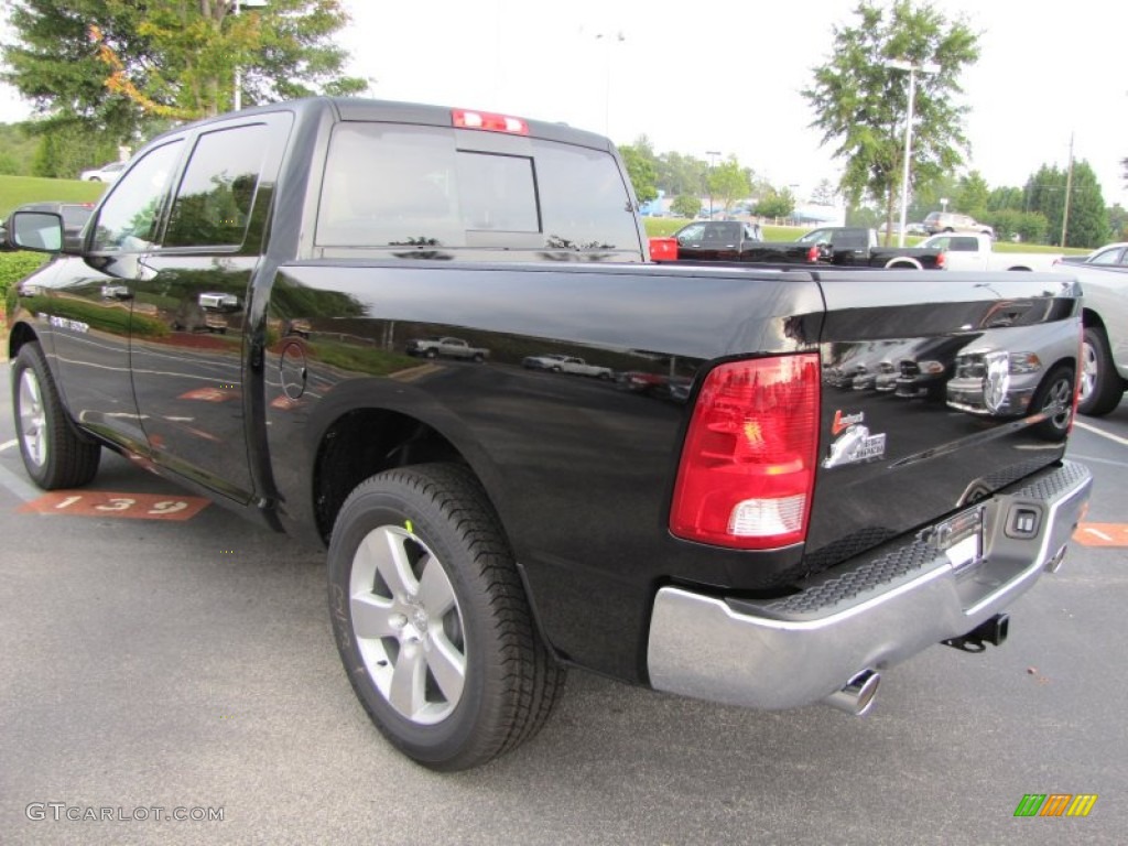 2012 Ram 1500 Big Horn Crew Cab - Black / Dark Slate Gray/Medium Graystone photo #2