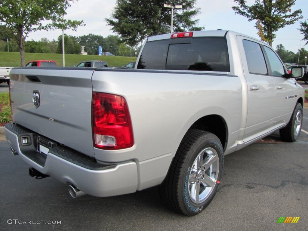 2012 Ram 1500 Sport Crew Cab - Bright Silver Metallic / Dark Slate Gray photo #3