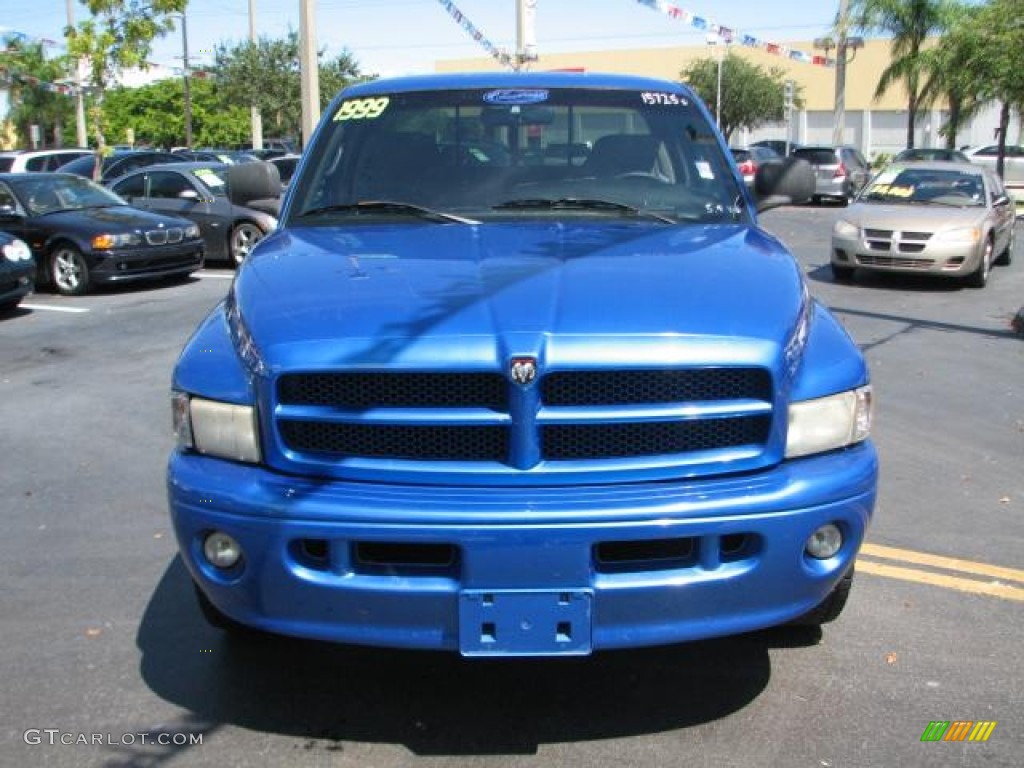 1999 Ram 2500 ST Extended Cab - Intense Blue Pearl / Mist Gray photo #3