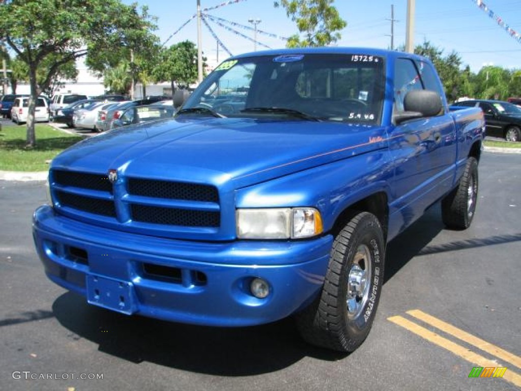 1999 Ram 2500 ST Extended Cab - Intense Blue Pearl / Mist Gray photo #5