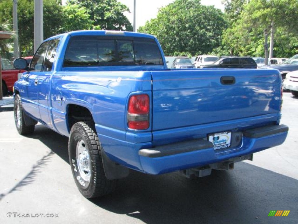 1999 Ram 2500 ST Extended Cab - Intense Blue Pearl / Mist Gray photo #7
