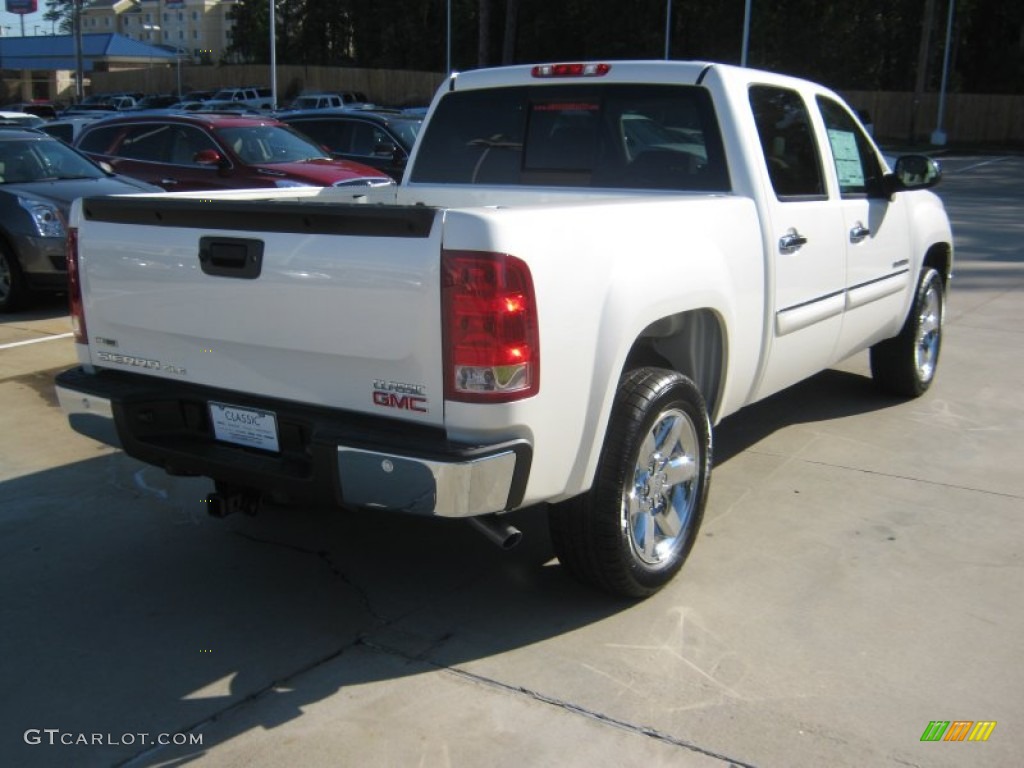 2012 Sierra 1500 SLE Crew Cab - White Diamond Tricoat / Dark Titanium/Light Titanium photo #5