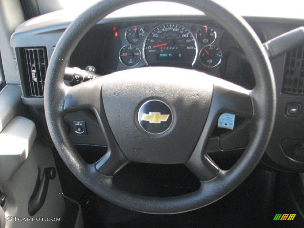 2011 Chevrolet Express 2500 Work Van Medium Pewter Steering Wheel Photo #54644658