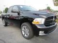 Black 2012 Dodge Ram 1500 Express Quad Cab Exterior