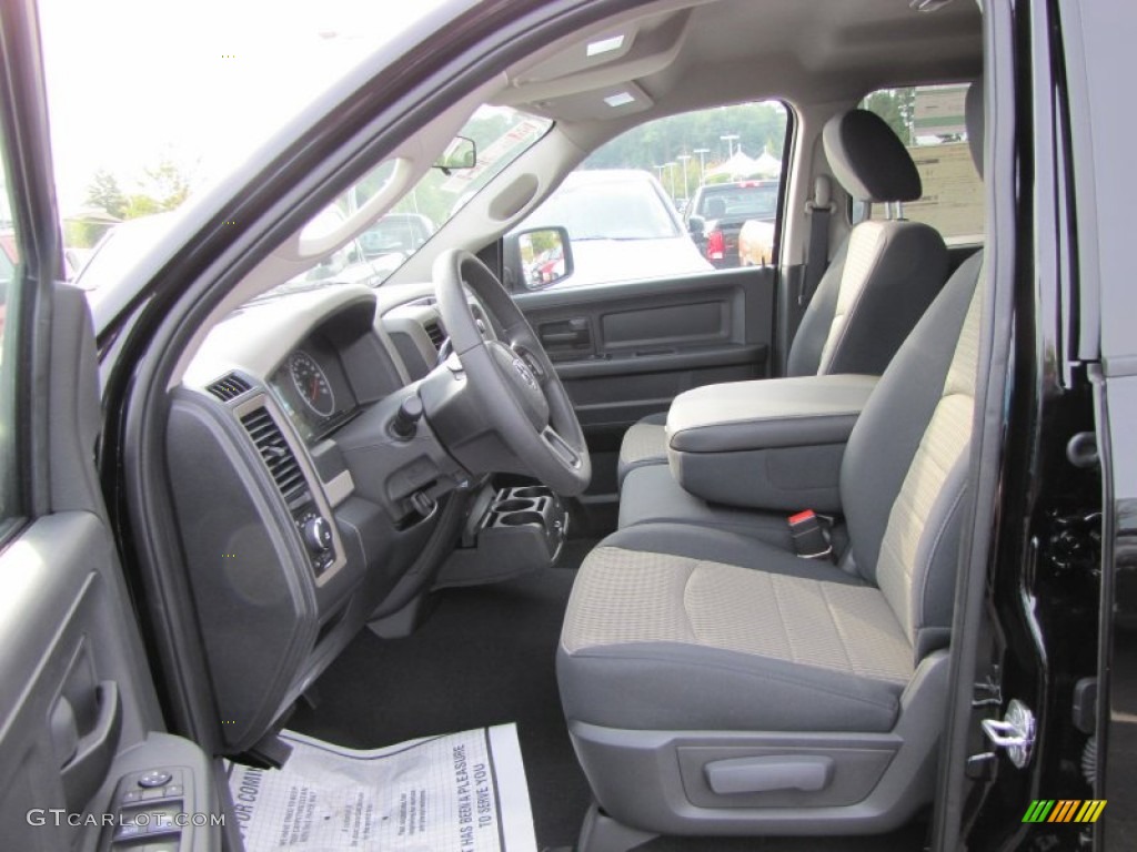 Dark Slate Gray Medium Graystone Interior 2012 Dodge Ram