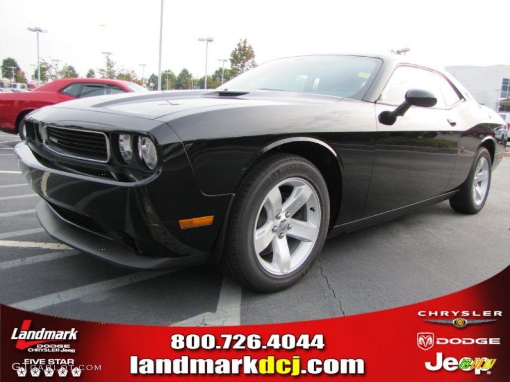 2012 Challenger SXT - Pitch Black / Dark Slate Gray photo #1