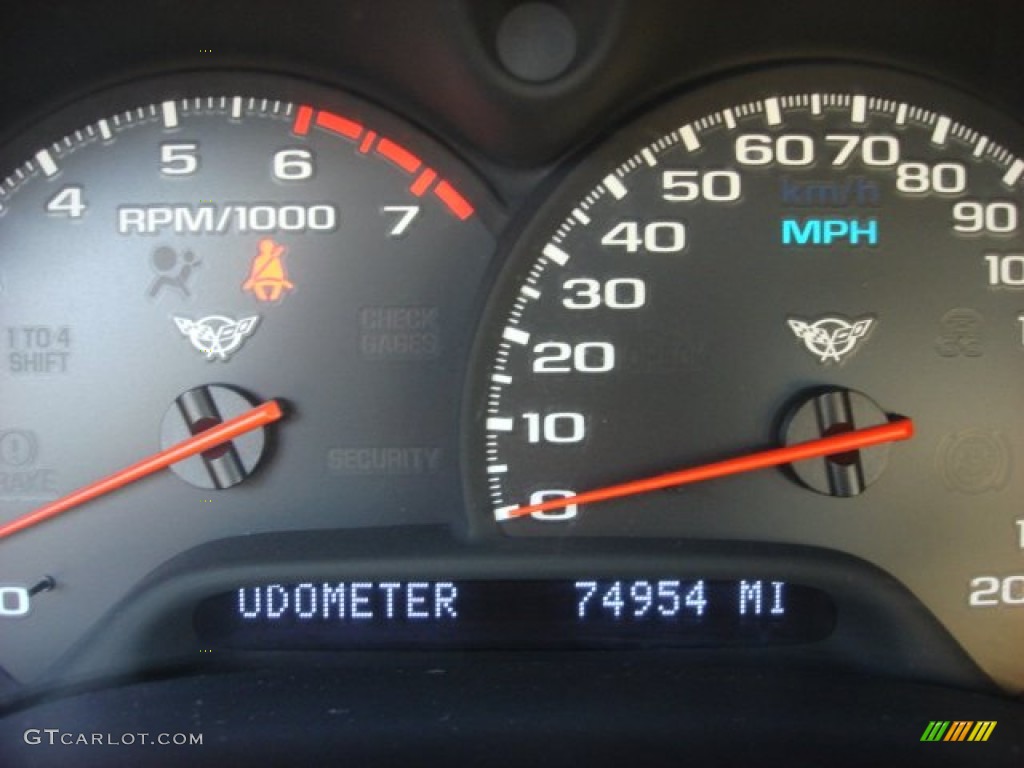 2000 Corvette Convertible - Dark Bowling Green Metallic / Light Oak photo #12