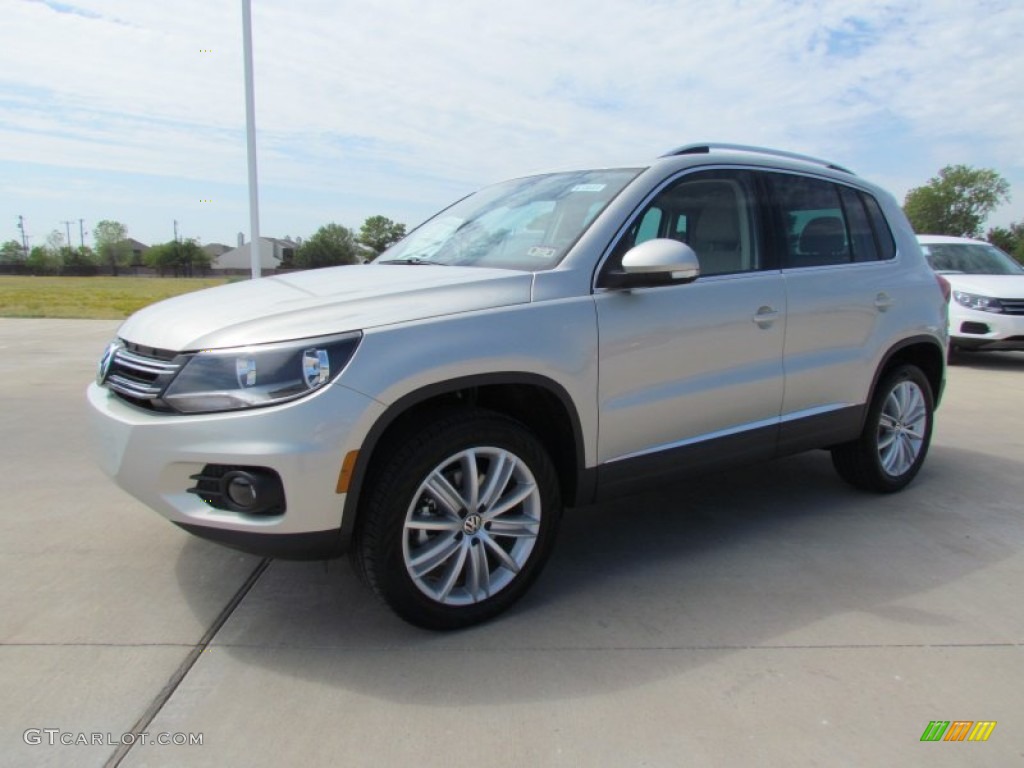 White Gold Metallic 2012 Volkswagen Tiguan SE Exterior Photo #54646827