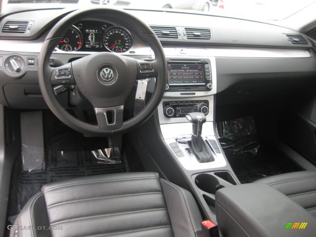 Black Interior 2010 Volkswagen CC Luxury Photo #54647094