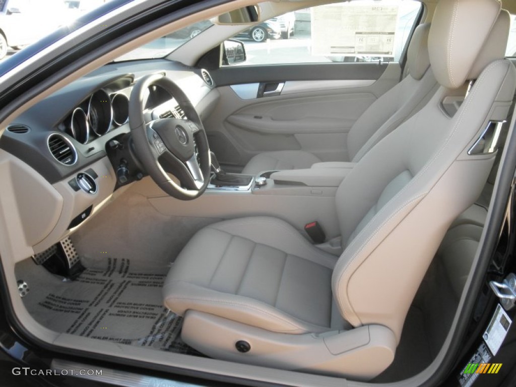 Almond Beige/Mocha Interior 2012 Mercedes-Benz C 250 Coupe Photo #54647637