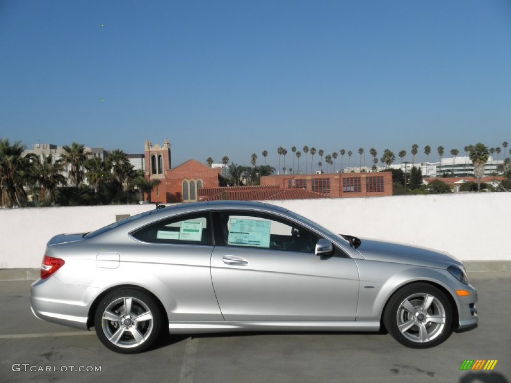 Iridium Silver Metallic 2012 Mercedes-Benz C 250 Coupe Exterior Photo #54647693