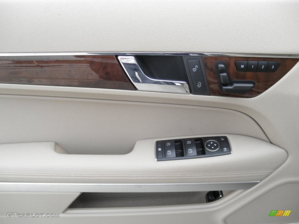 2012 Mercedes-Benz E 350 Coupe Almond/Mocha Door Panel Photo #54647805