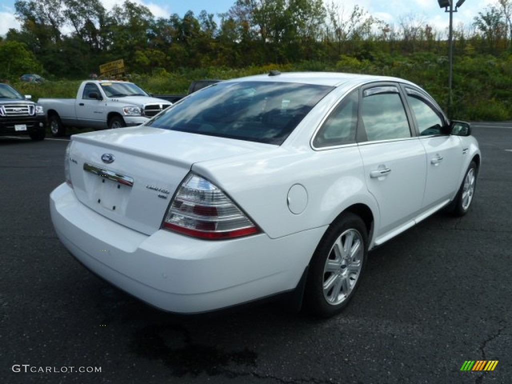2008 Taurus Limited AWD - Oxford White / Black photo #2