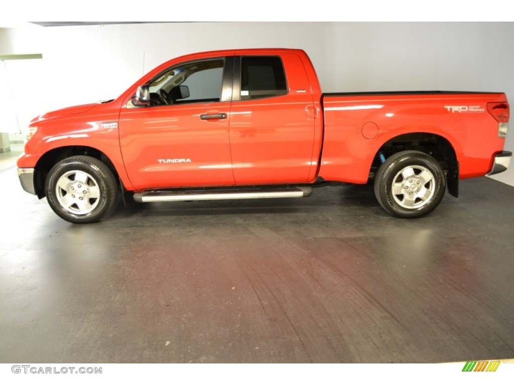 2007 Tundra SR5 TRD Double Cab - Radiant Red / Beige photo #3