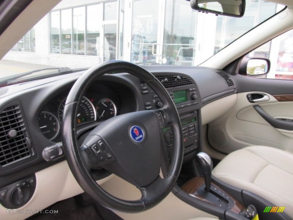 Parchment Interior 2004 Saab 9-3 Arc Sedan Photo #54652353