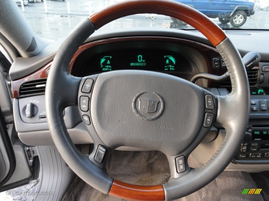 2005 Cadillac DeVille DHS Dark Gray Steering Wheel Photo #54655959