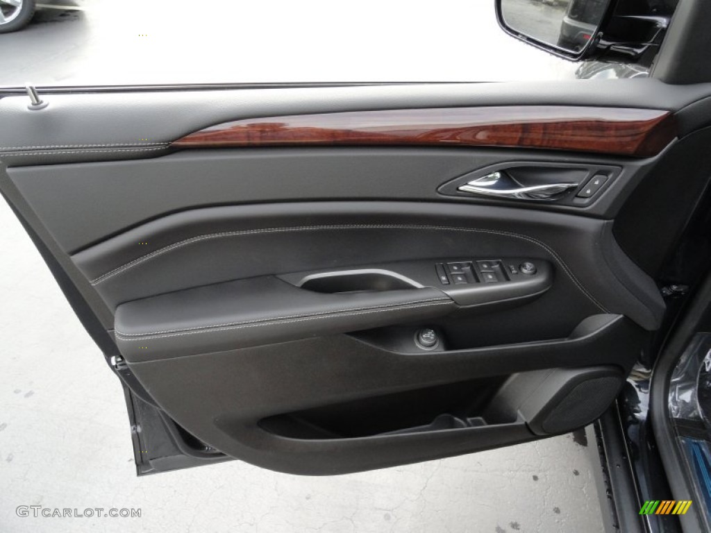 2012 Cadillac SRX Luxury AWD Ebony/Ebony Door Panel Photo #54656152