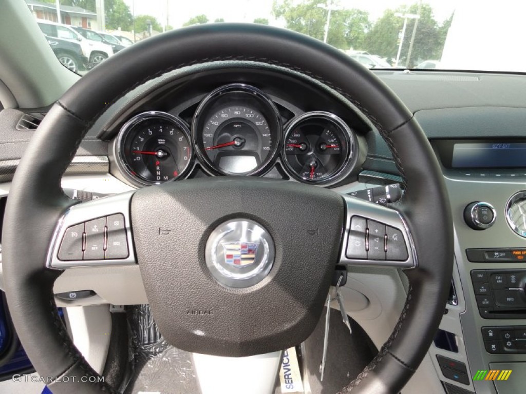 2012 Cadillac CTS 4 3.0 AWD Sedan Light Titanium/Ebony Steering Wheel Photo #54656352
