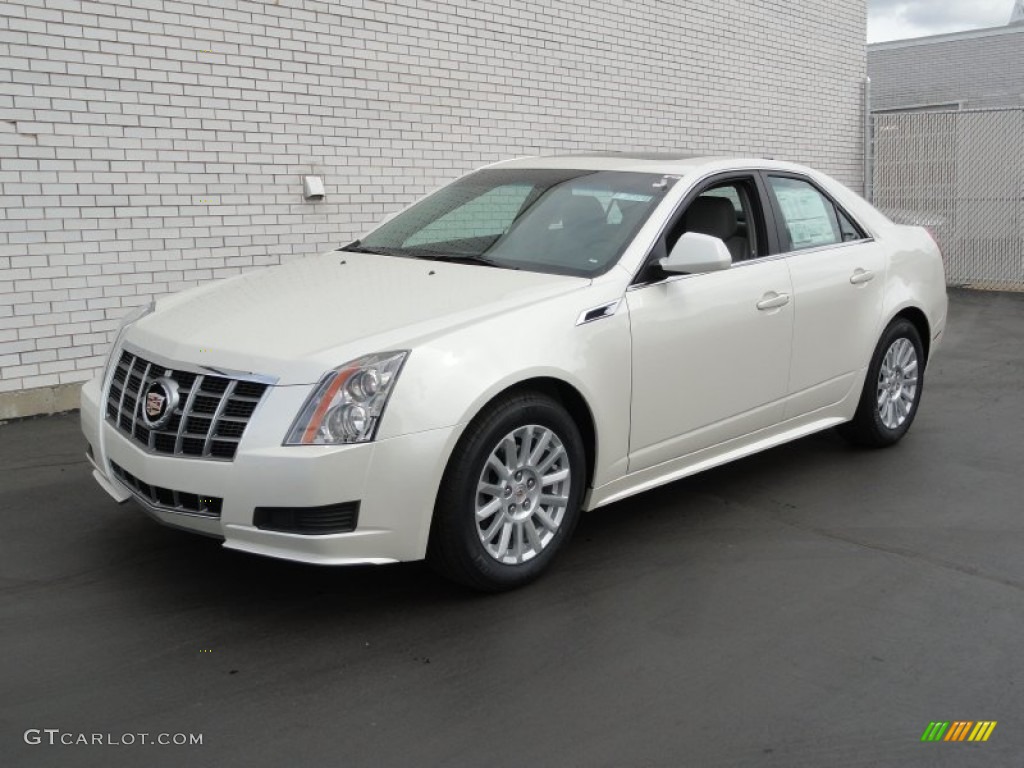 2012 CTS 4 3.0 AWD Sedan - White Diamond Tricoat / Light Titanium/Ebony photo #1