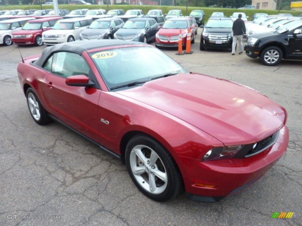 Red Candy Metallic 2012 Ford Mustang GT Convertible Exterior Photo #54656598