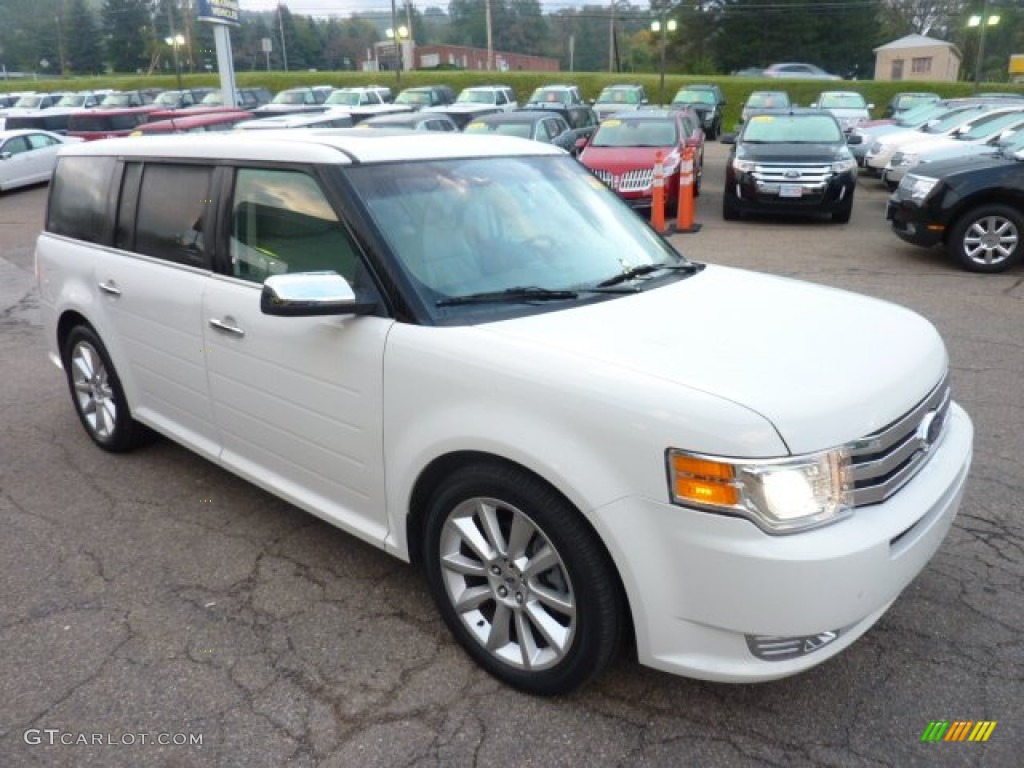 White Suede 2011 Ford Flex Limited AWD EcoBoost Exterior Photo #54656763