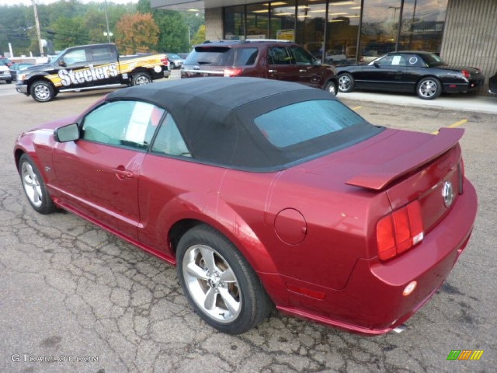 2007 Mustang GT Premium Convertible - Redfire Metallic / Dark Charcoal photo #2