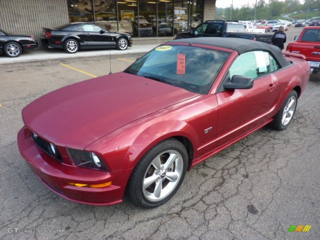 2007 Mustang GT Premium Convertible - Redfire Metallic / Dark Charcoal photo #8