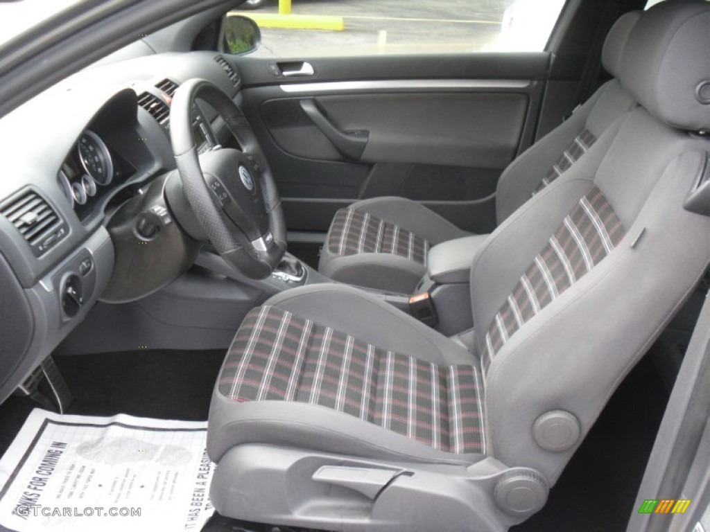 Interlagos Black Cloth Interior 2009 Volkswagen GTI 2 Door Photo #54657675