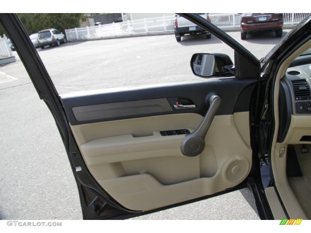 2009 CR-V EX-L 4WD - Crystal Black Pearl / Ivory photo #14