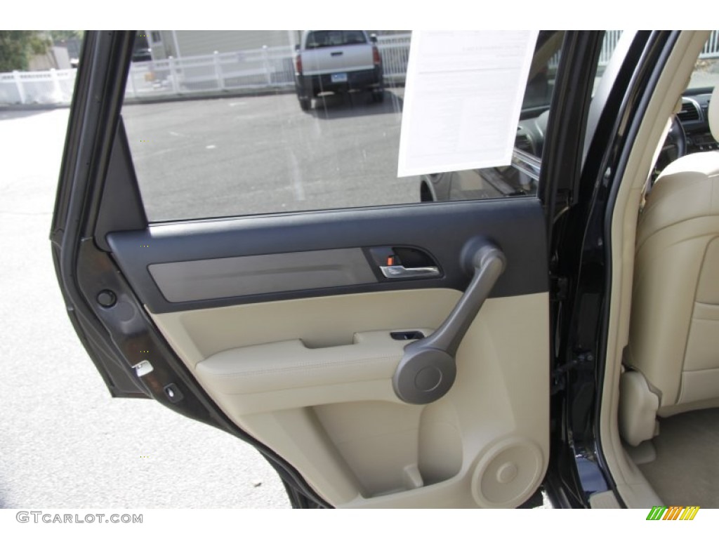 2009 CR-V EX-L 4WD - Crystal Black Pearl / Ivory photo #15