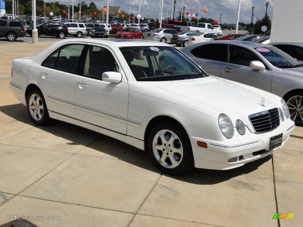 2002 E 320 Sedan - Alabaster White / Ash photo #2