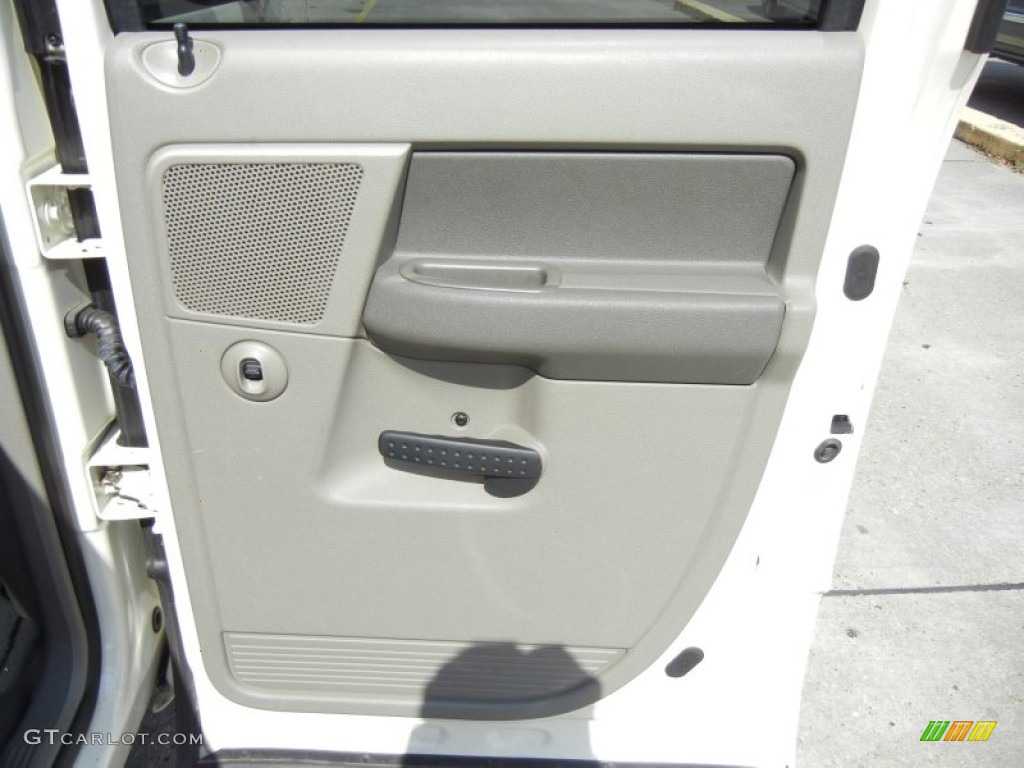 2007 Ram 1500 Big Horn Edition Quad Cab - Bright White / Medium Slate Gray photo #8