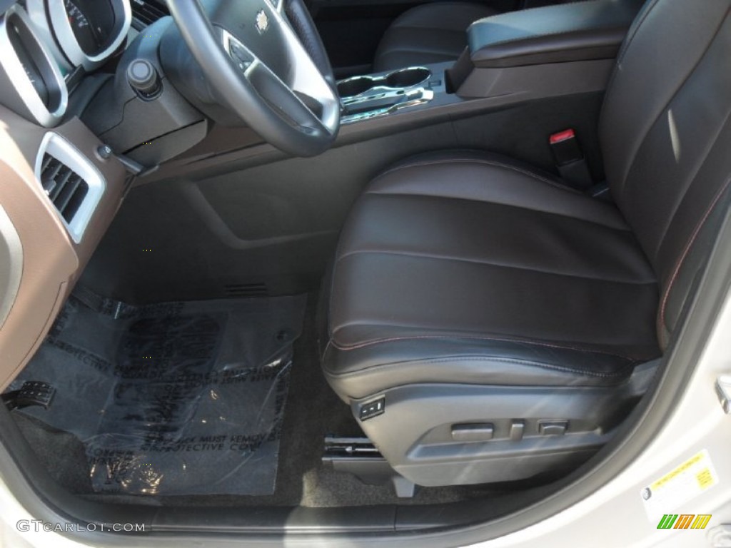 Brownstone/Jet Black Interior 2011 Chevrolet Equinox LTZ Photo #54660177