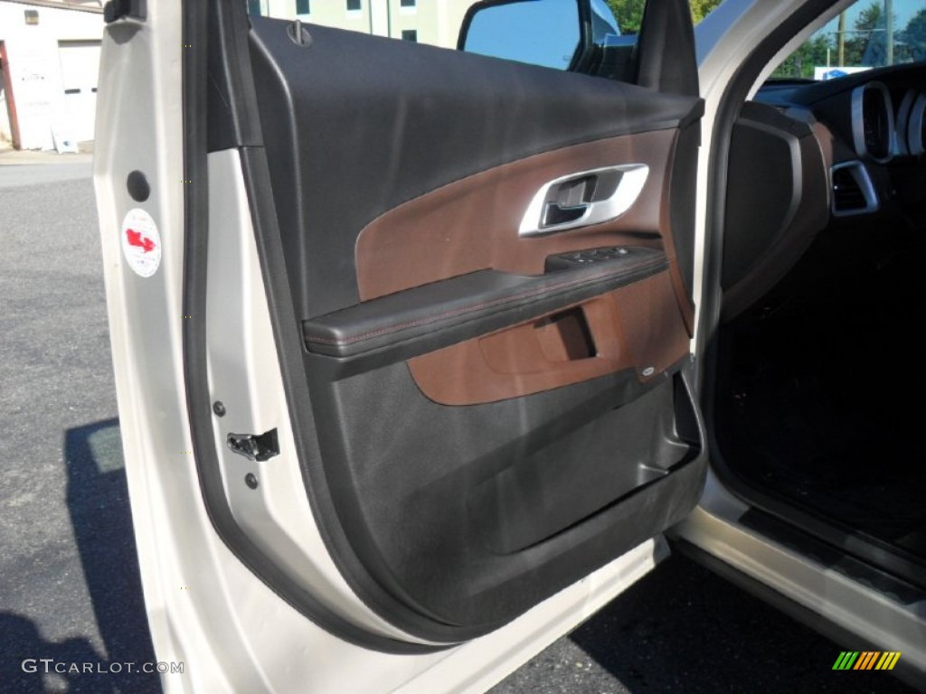 2011 Chevrolet Equinox LTZ Brownstone/Jet Black Door Panel Photo #54660186