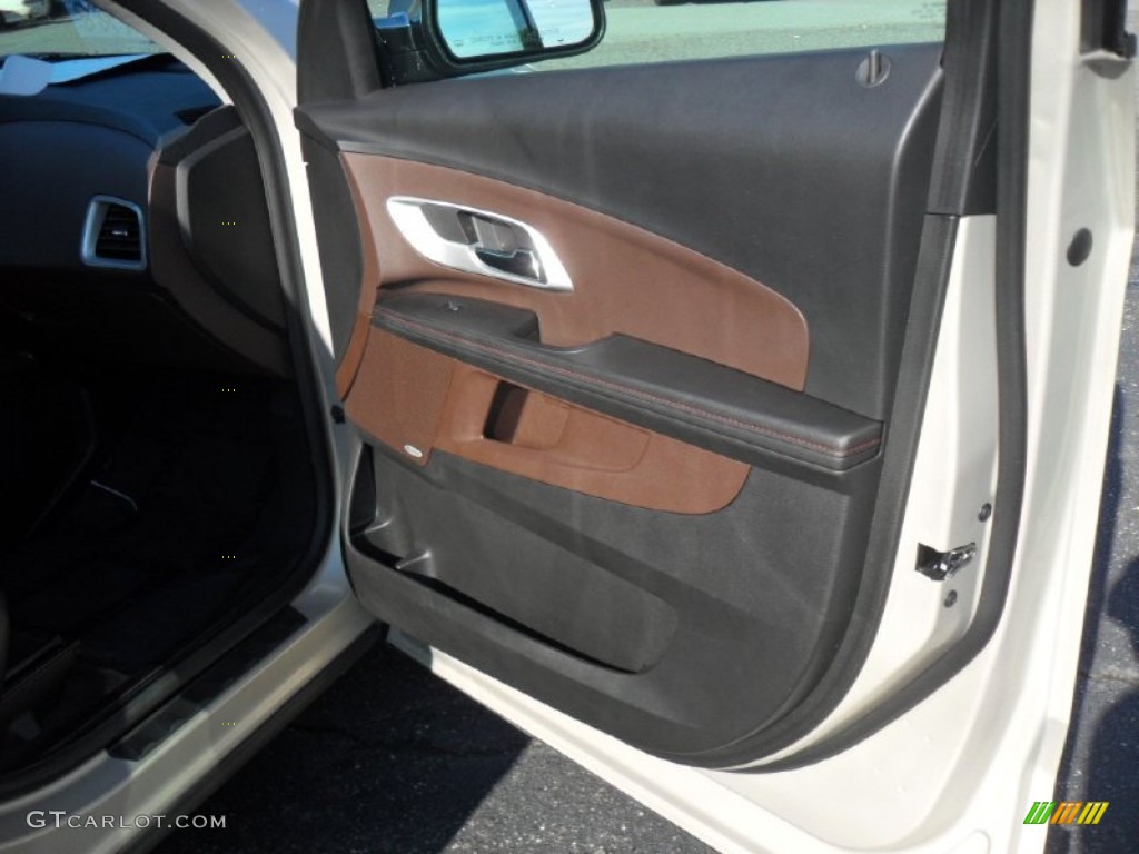 2011 Chevrolet Equinox LTZ Brownstone/Jet Black Door Panel Photo #54660297