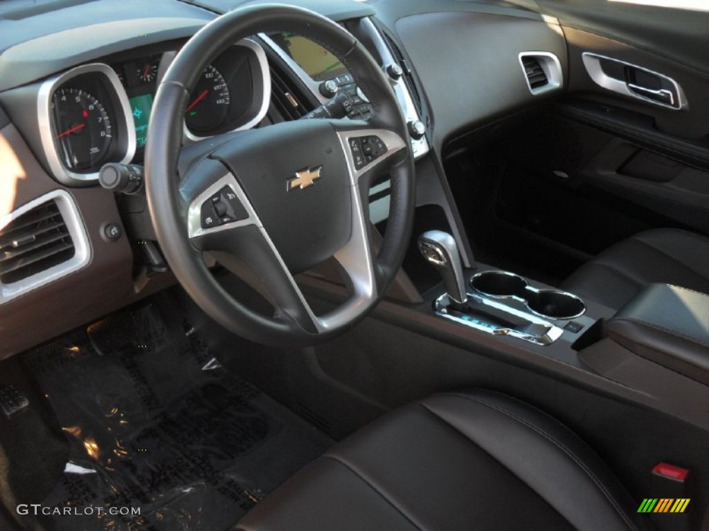 Brownstone/Jet Black Interior 2011 Chevrolet Equinox LTZ Photo #54660330