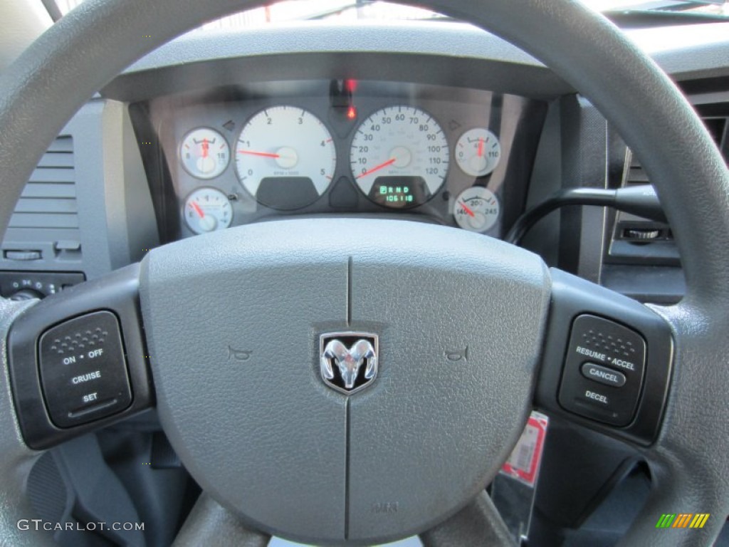 2008 Ram 3500 TRX4 Quad Cab 4x4 - Bright White / Medium Slate Gray photo #29