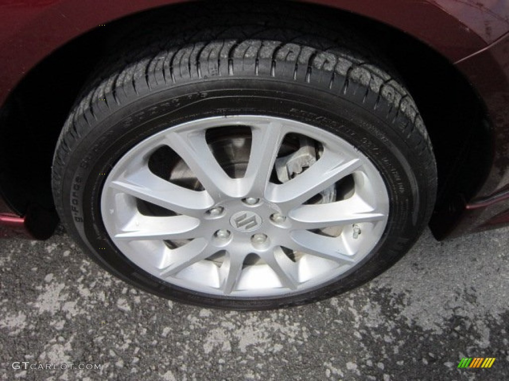 2008 SX4 Sedan - Cherry Red Metallic / Black photo #13