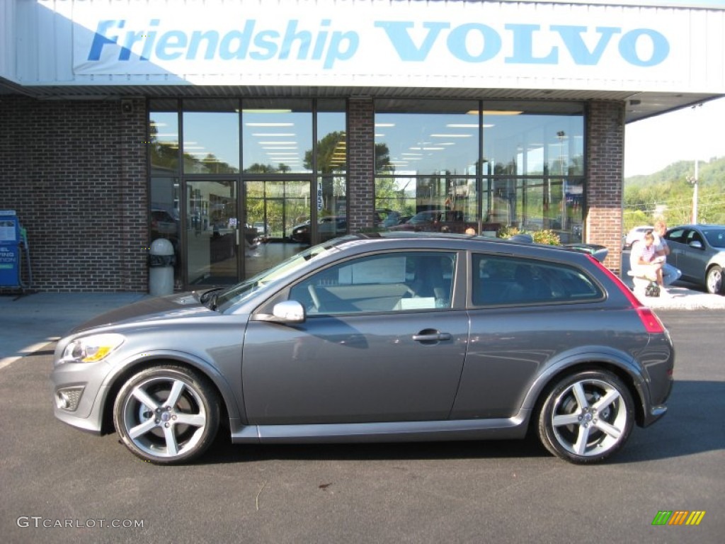 2012 C30 T5 R-Design - Titanium Grey Metallic / R Design Off Black photo #1