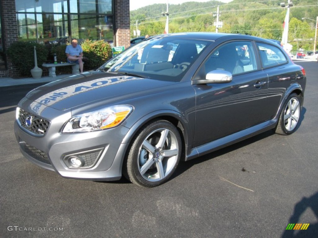 2012 C30 T5 R-Design - Titanium Grey Metallic / R Design Off Black photo #2